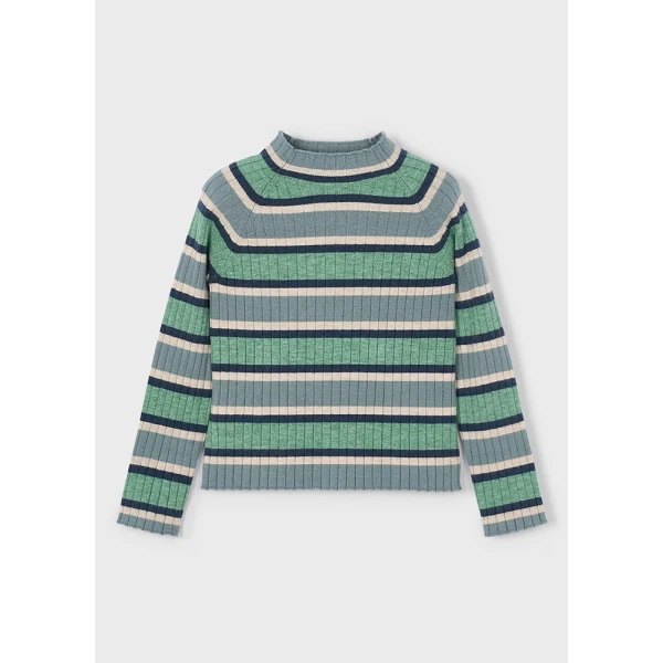 MAYORAL KNIT MOCK NECK SWEATER GREEN 