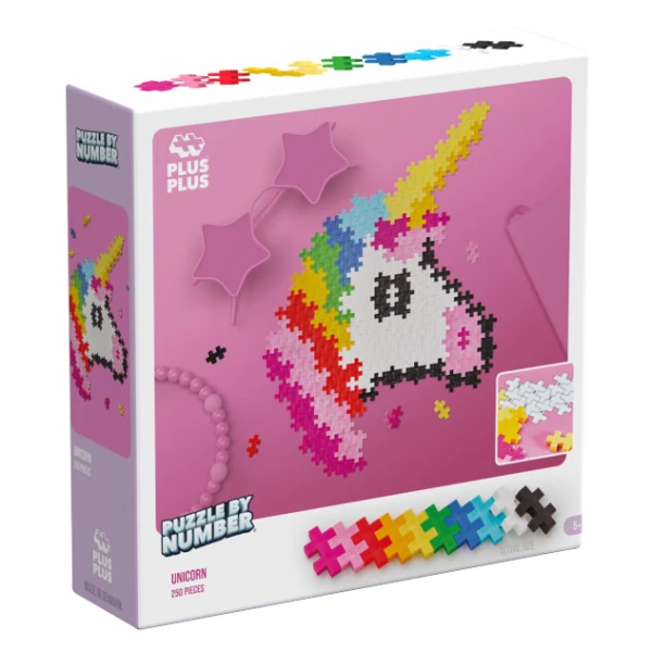 PLUS PLUS PUZZLE BY NUMBER UNICORN 250 pcs.