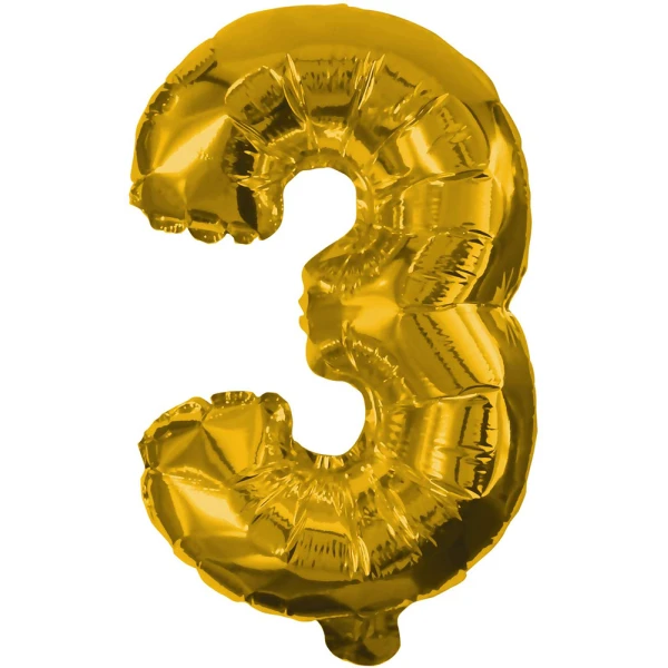 BALLOON GOLD FOIL 85 cm No 3