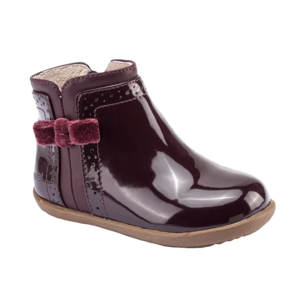 MAYORAL BOOTS PATENT EFFECT POMEGRANATE 