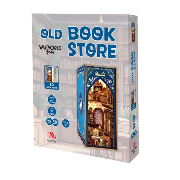 WUDORLD BOOKNOOK ΞΥΛΙΝΗ ΚΑΤΑΣΚΕΥΗ OLD BOOK STORE