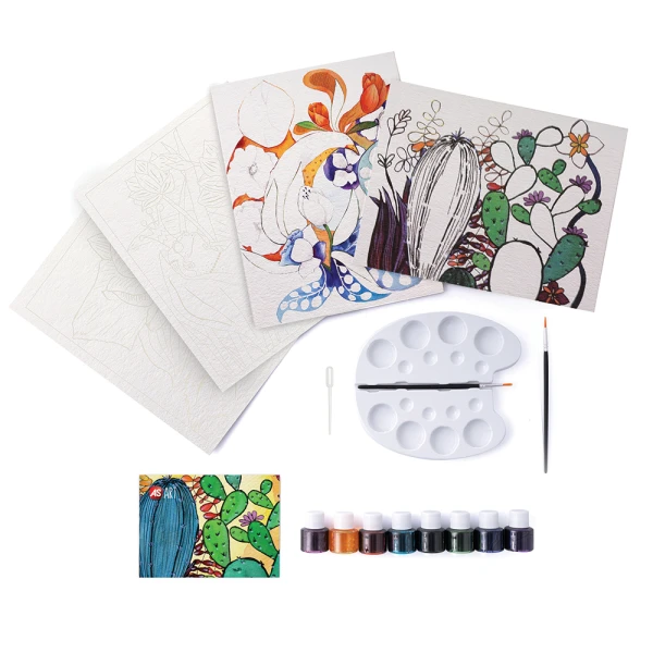 AS ART WATERCOLORS FLOWERS FOR AGES 8+