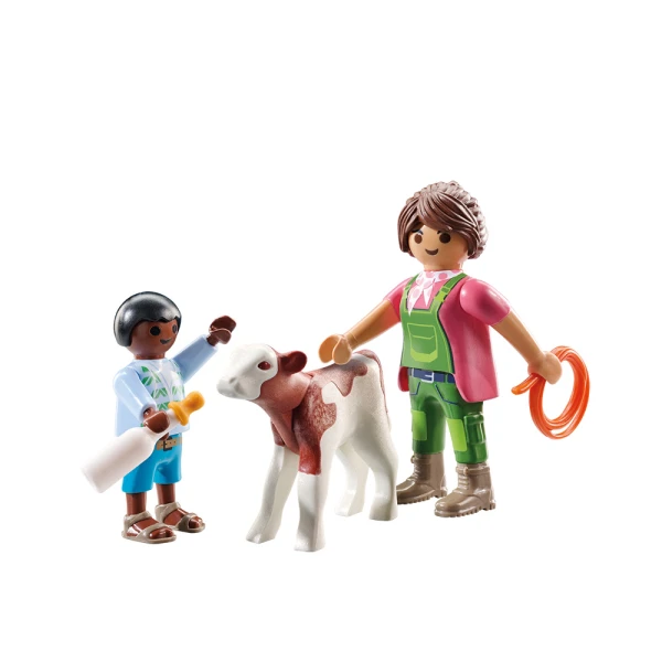 PLAYMOBIL DUOPACK ΑΓΡΟΤΙΣΣΑ ΚΑΙ ΠΑΙΔΑΚΙ ΜΕ ΜΟΣΧΑΡΑΚΙ