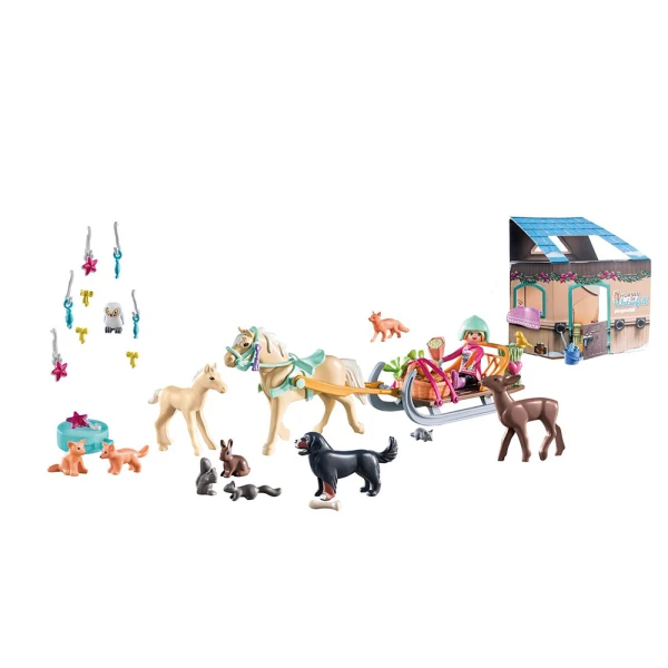 PLAYMOBIL HORSES OF WATERFALL ADVENT CALENDAR - CHRISTMAS SLEIGH RIDE