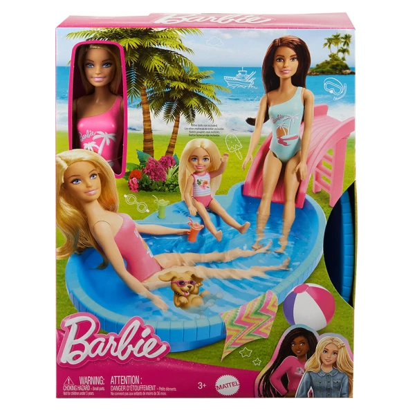 BARBIE EXOTIC POOL WITH DOLL