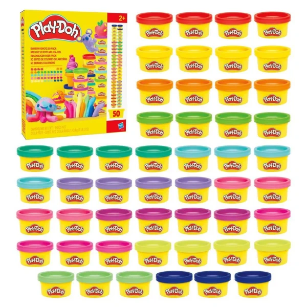 PLAY-DOH ΣΕΤ SUPER RAINBOW FAVORS 50 PACK
