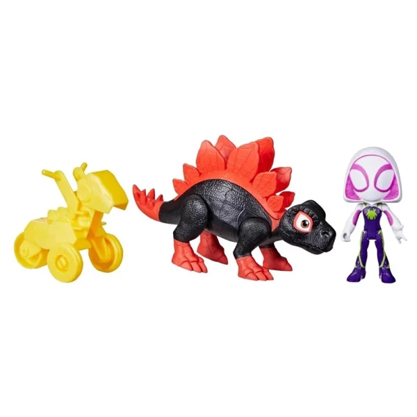 SPIDEY AND HIS AMAZING FRIENDS DINO WEBS DINO SPIN & GHOST-SPIDER