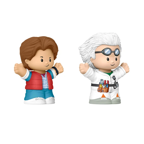 FISHER PRICE LITTLE PEOPLE SET WITH COLLECTIBLE FIGURES BACK TO THE FUTURE