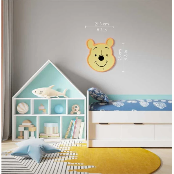 YELLOWPOP ILLUMINATED DECORATIVE DISNEY WINNIE FACE