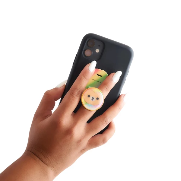SQUISHMALLOWS UNIVERSAL PHONE GRIP & ΒΑΣΗ ΣΤΗΡΙΞΗΣ - LEONARD THE LION