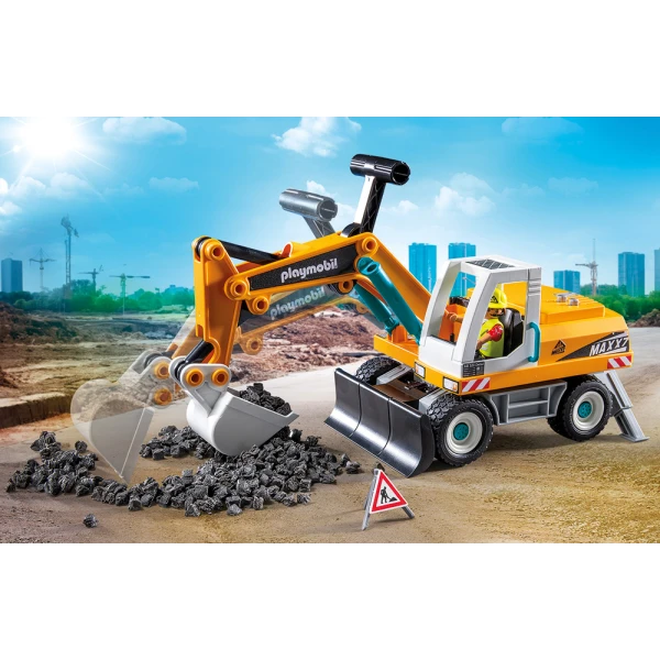 PLAYMOBIL ACTION HEROES LARGE EXCAVATOR