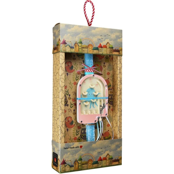 SYNCHRONIA HANDMADE CANDLE 30 cm MINI PINBALL - OCTOPUS