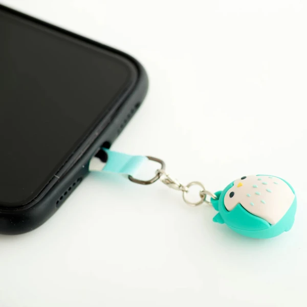 SQUISHMALLOWS UNIVERSAL MOBILE CHARM WITH CONNECTION PAD - WINSTON THE OWL