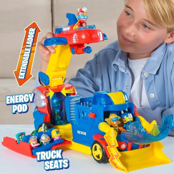 SUPERTHINGS VEHICLE WITH LIGHTS AND SOUNDS 2 IN 1 RESCUE TRUCK FORS AGES 3+