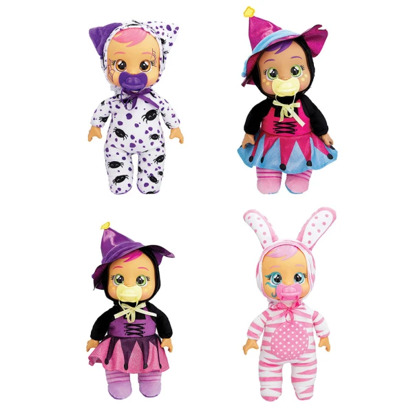 CRY BABIES ΚΟΥΚΛΑ ΚΛΑΨΟΥΛΙΝΙΑ TINY CUDDLES HALLOWEEN - 4 ΣΧΕΔΙΑ