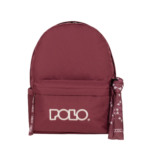 POLO 2026 ΣΑΚΙΔΙΟ ORIGINAL DOUBLE SCARF ΜΠΟΡΝΤΟ-ΠΑΓΟΣ