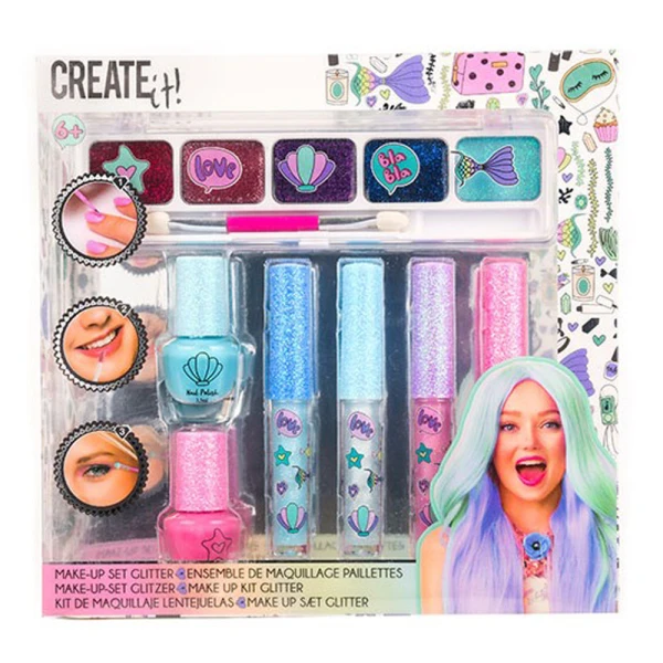 CREATE IT! ΣΕΤ ΜΑΚΙΓΙΑΖ GLITTER MERMAID