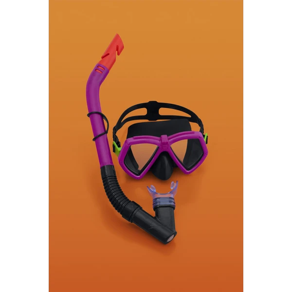BESTWAY SET MASK & SNORKEL DOMINATOR PINK-BLACK