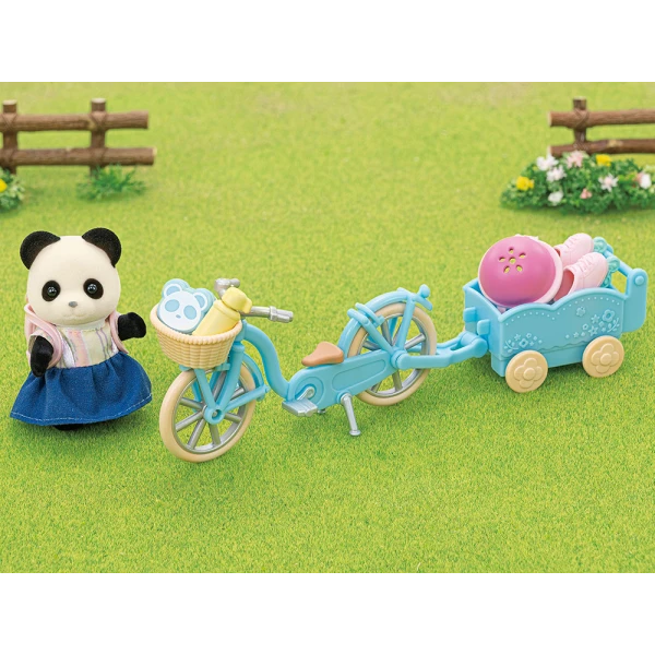 THE SYLVANIAN FAMILIES CYCLE AND SKATE SET PANDA GIRL 5652