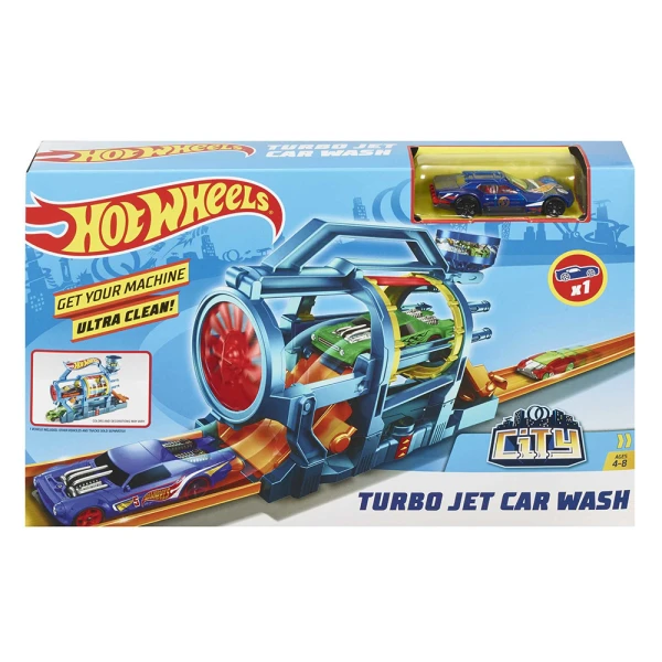 HOT WHEELS FOLDABLE RACE - TURBO JET CAR WASH