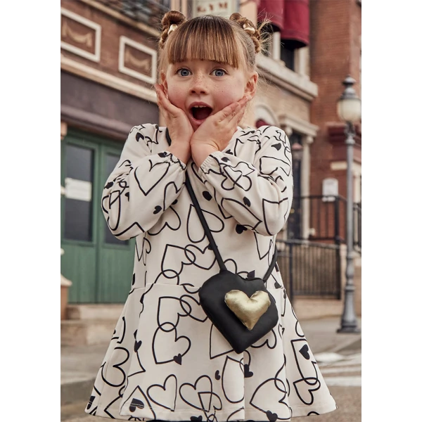 MAYORAL DRESS COTTON BAG BEIGE LIGHT