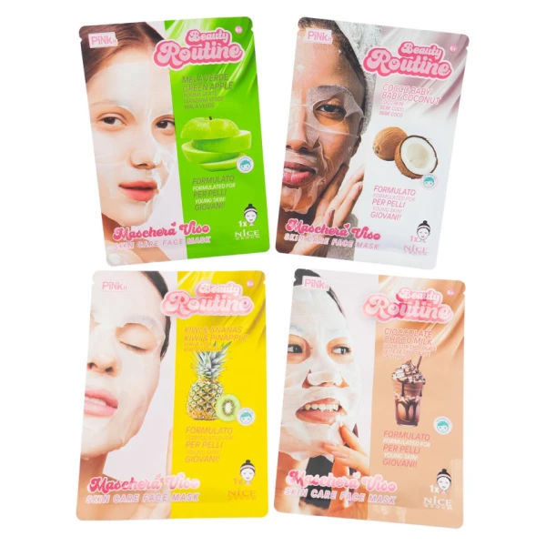 BEAUTY ROUTINE FACE MASK - 4 DESIGNS