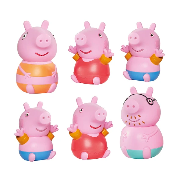 TOMY TOOMIES ΒΡΕΦΙΚΟ ΠΑΙΧΝΙΔΙ ΟΙΚΟΓΕΝΕΙΑ PEPPA PIG SQUIRTERS AS - 2 ΣΧΕΔΙΑ