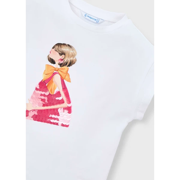 MAYORAL BLOUSE SHORT SLEEVES WHITE 