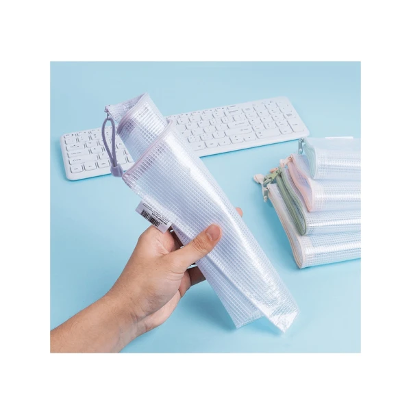 DELI COLORFUL ZIPPER PVC FOLDER A4 - 5 COLORS