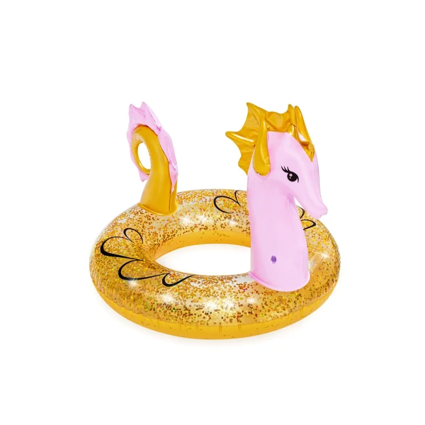 BESTWAY INFLATABLE SWIM RING GLITTER SEAHORSE