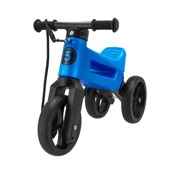 FW RIDER SUPERSPORT BALANCE BIKE 2 IN 1 METALLIC BLUE
