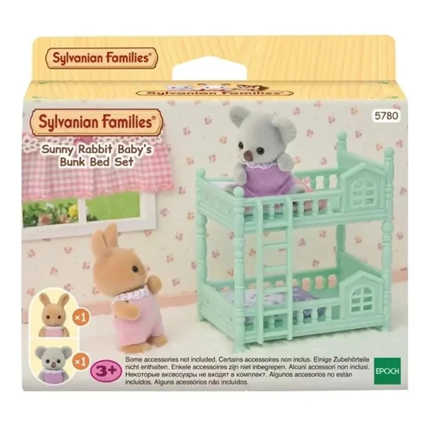 THE SYLVANIAN FAMILIES SUNNY RABBIT BABY\'S BUNK SET