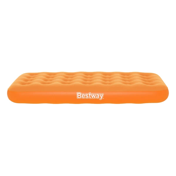 BESTWAY CHILDREN INFLATABLE AIRBED 158X89X18 cm DROWSY DREAMER AIR ORANGE WITH MANUAL HAND PUMP