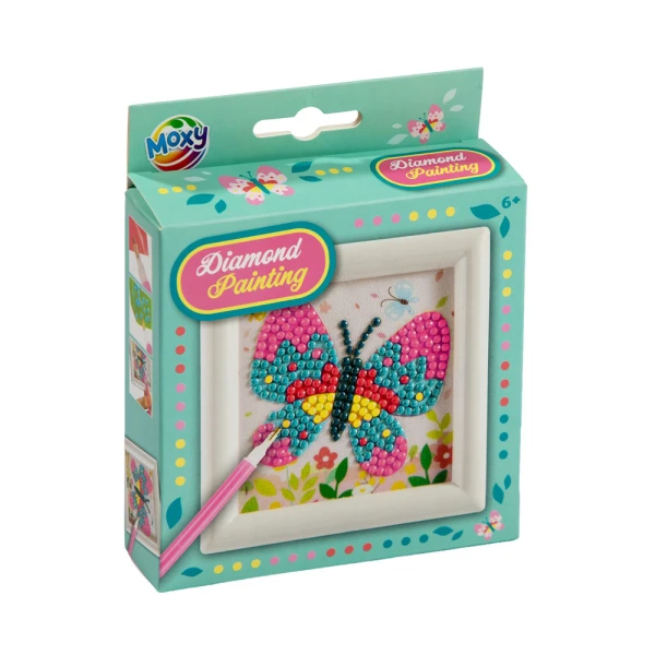 DIAMOND PAINTING WITH FRAME 9.5X9.5 cm - 3 DESIGNS
