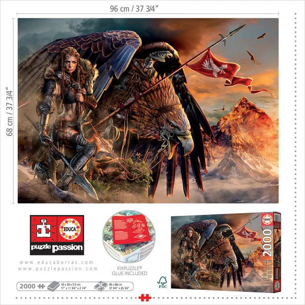 EDUCA PUZZLE 2000 pcs EAGLE RIDER
