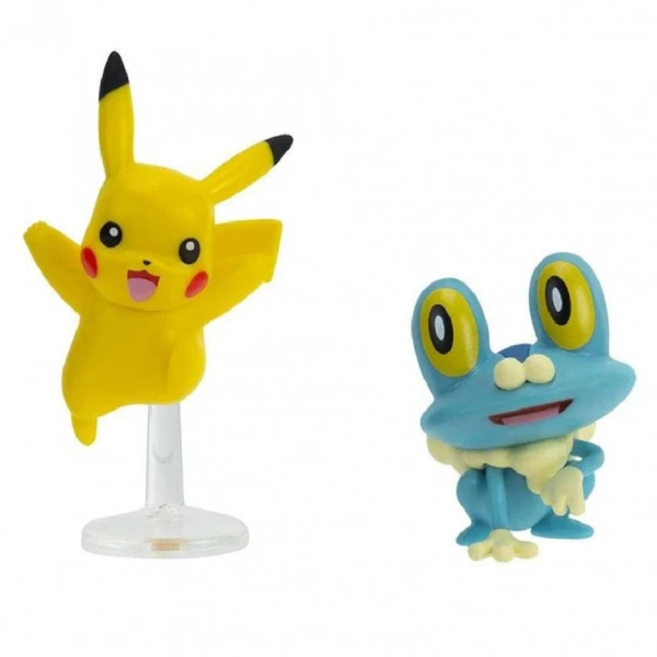 POKEMON SET 2 FIGURES FIRST PARTNER W7 - PIKACHU & FROAKIE