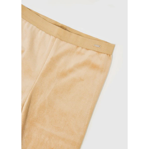 MAYORAL LEGGINGS VELVET BASIC DARK BEIGE