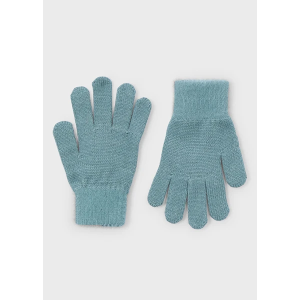 MAYORAL GLOVES KNITTED FUR GREEN 