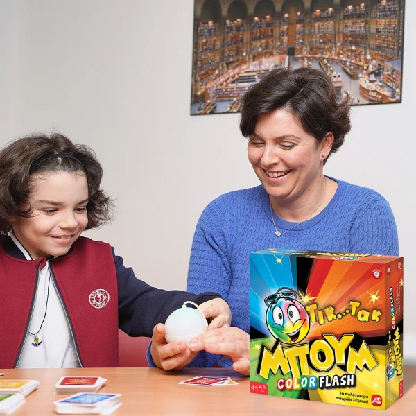 AS GAMES BOARD GAME ΤΙΚ ΤΑΚ ΒΟΟΜ FOR AGES 8+ AND 3+ PLAYERS