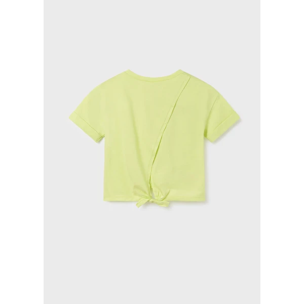 MAYORAL SHORT SLEEVE BLOUSE OPEN BACK GREEN