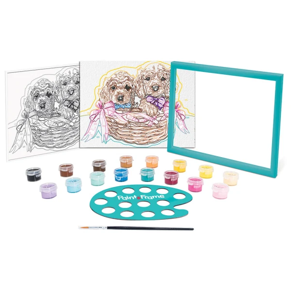 AS PAINT & FRAME ΑDORABLE PUPPIES ΓΙΑ 9+ ΧΡΟΝΩΝ
