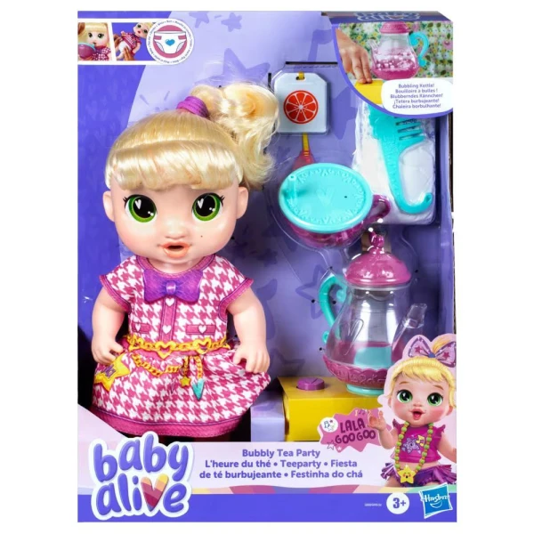 BABY ALIVE ΚΟΥΚΛΑ ΜΩΡΟ BUBBLY TEA PARTY LALA GOOGOO