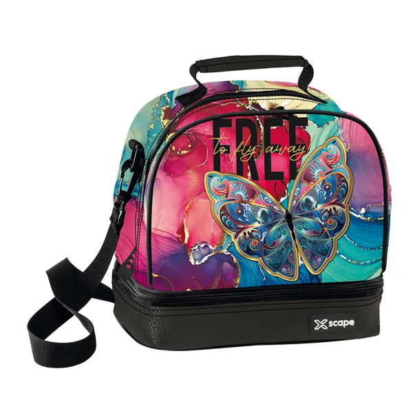 INSULATED LUNCH BAG XSCAPE - BUTTERFLY