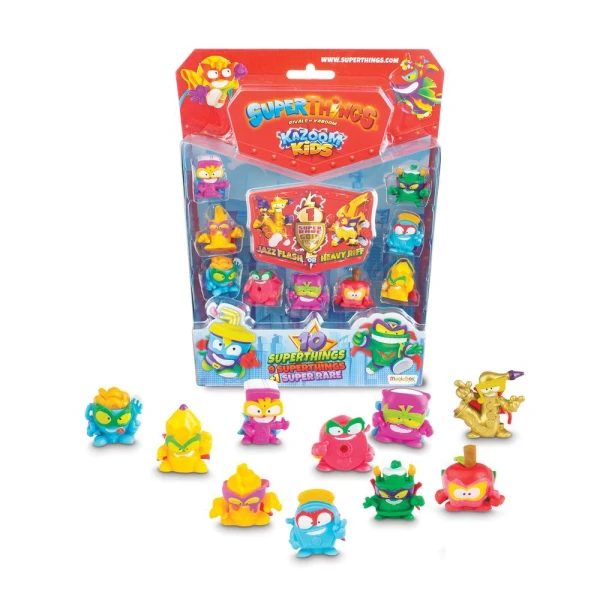 SUPERTHINGS MICRO CREATURES KAZOOM KIDS BLISTER 9+1 FIGURES FOR 3+ YEARS
