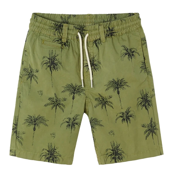 MAYORAL STAMPED BERMUDA SHORTS GREEN