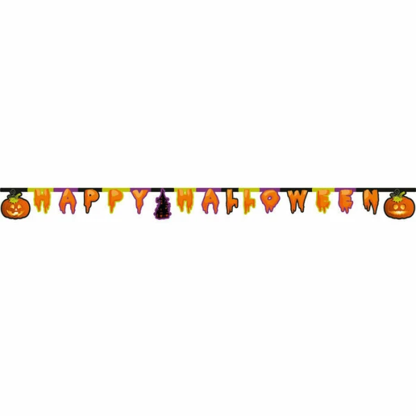 HAPPY BIRTHDAY BANNER HAPPY SPOOKY HALLOWEEN
