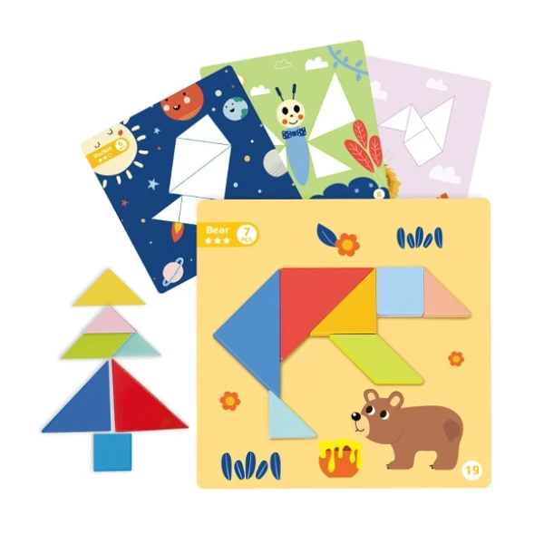 WOODEN MAGNETIC TANGRAM PLAY