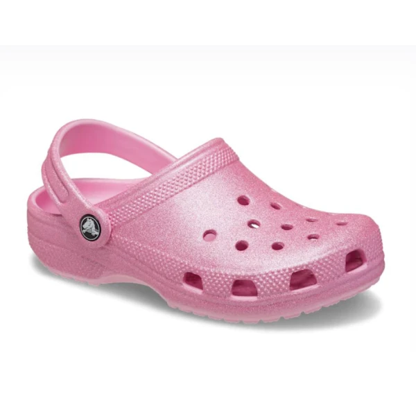 CROCS CLASSIC GLITTER CLOG T PINK TWEED GLITTER