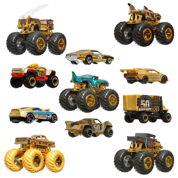 HOT WHEELS MONSTER TRUCKS ΟΧΗΜΑΤΑ BIGFOOT TROPHY CHAMPIONS ΣΕΤ ΤΩΝ 12