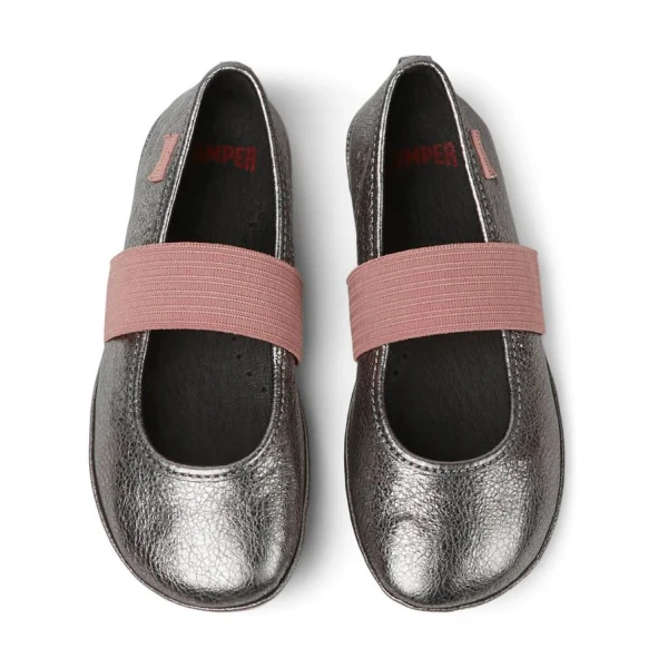 CAMPER KIDS SHOES GIRL No 28-34 BALLERINA SILVER/PINK